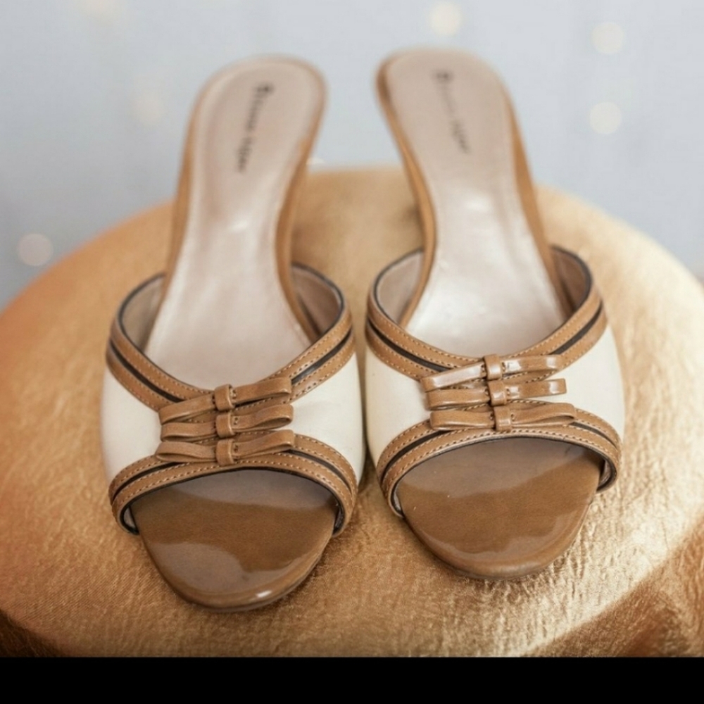 Etienne Aigner open toed heels size 9